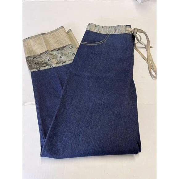 Harlow Women's Jeans w/ Silk Cuff Detail Size 4 - Picture 1 of 7